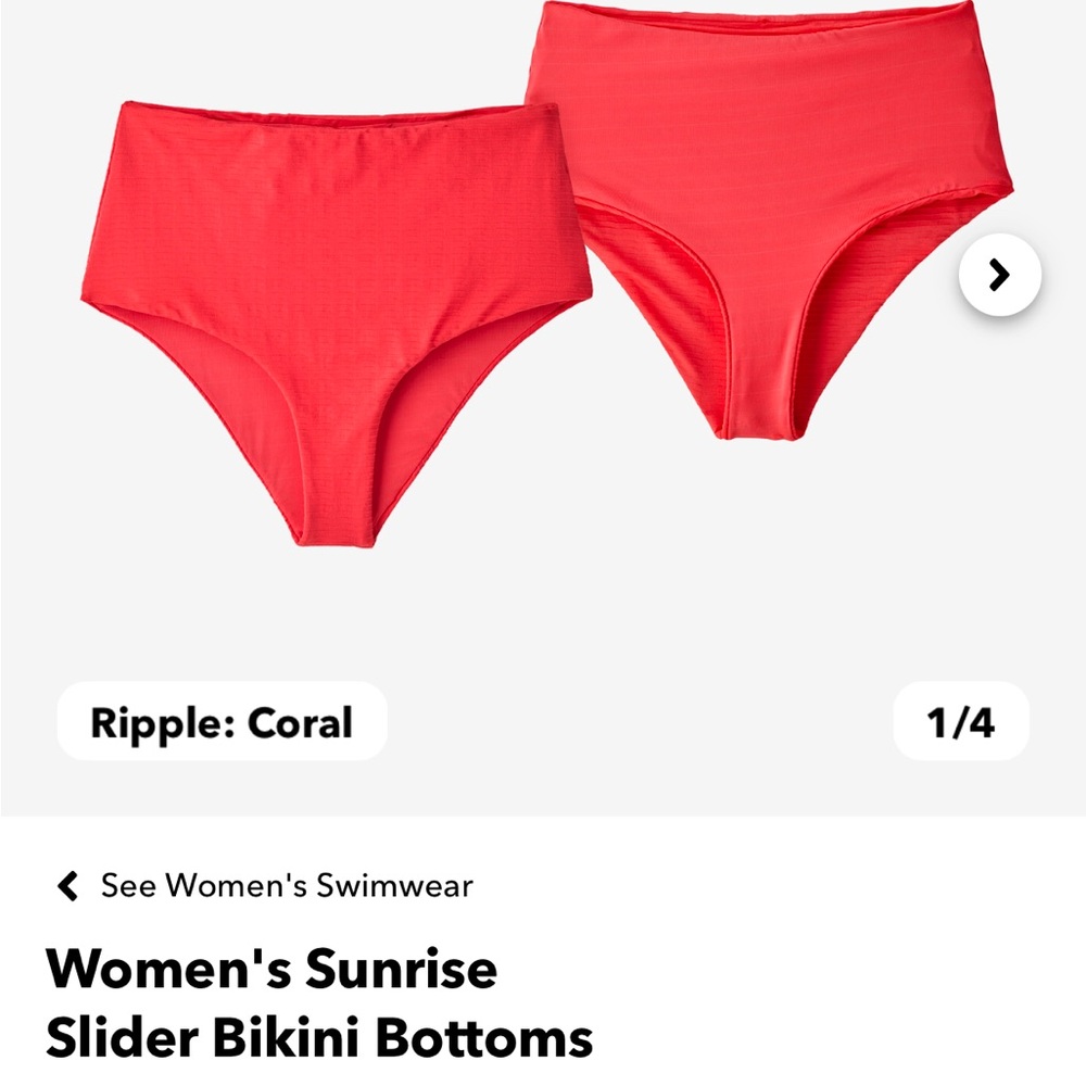 Patagonia Sunrise Slider high rise bikini bottoms